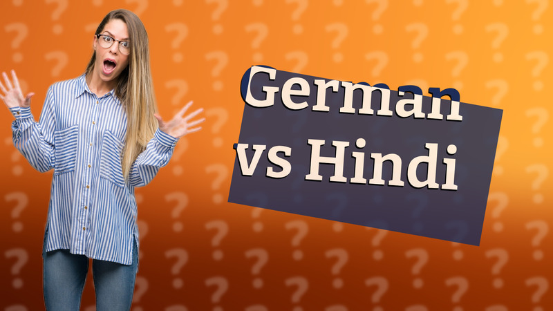 German vs Hindi