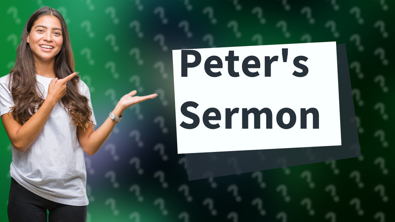 Peter's Sermon