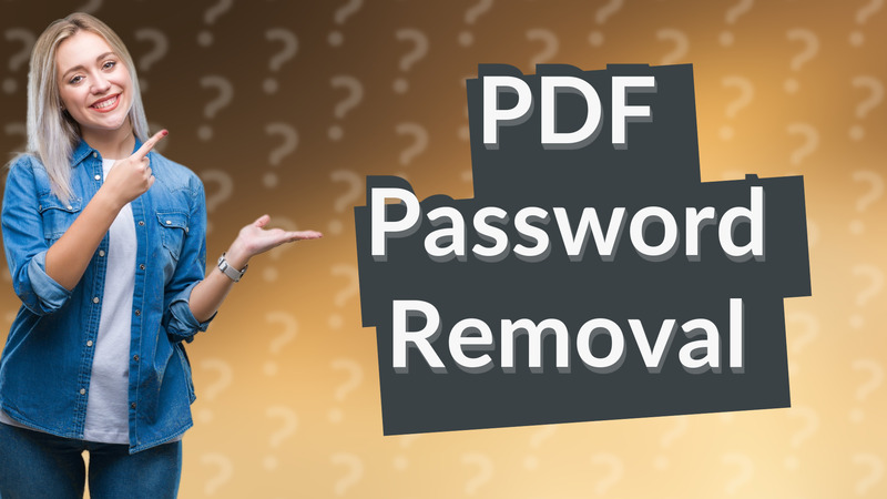 PDF Password Removal