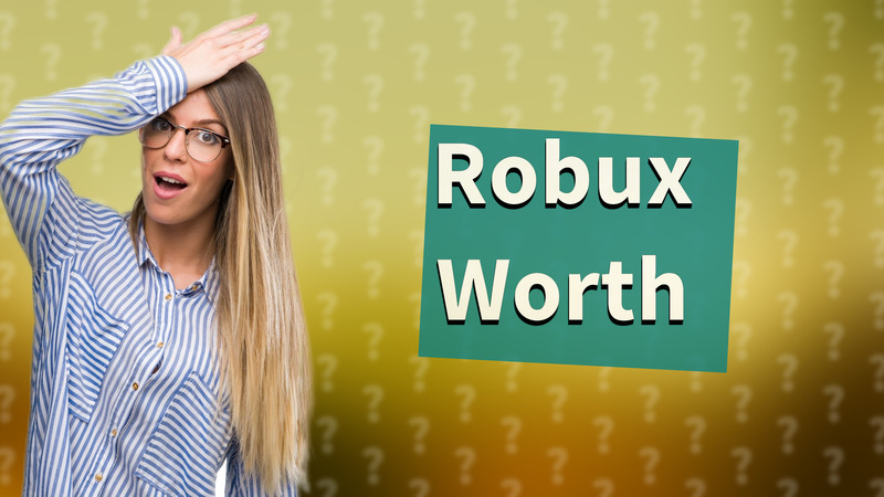 Robux Worth
