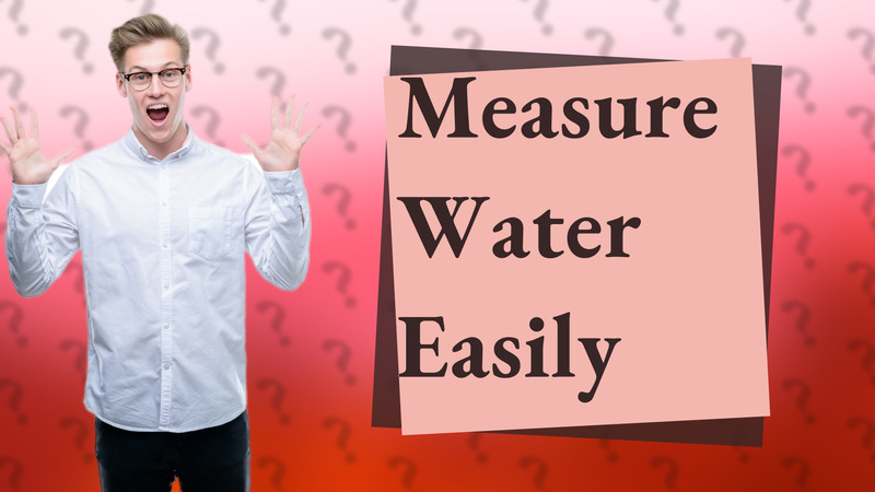 Measure Water Easily