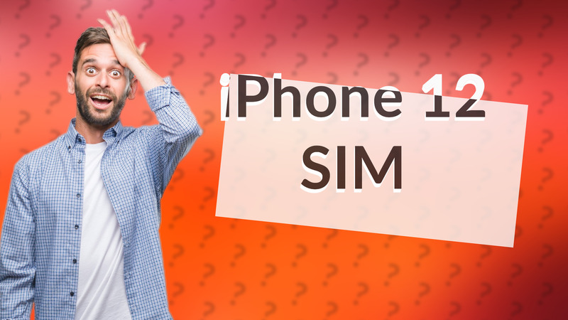 iPhone 12 SIM
