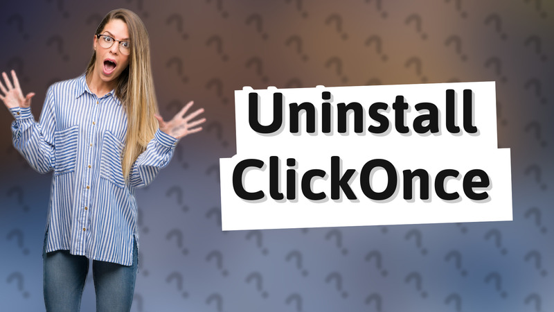 Uninstall ClickOnce