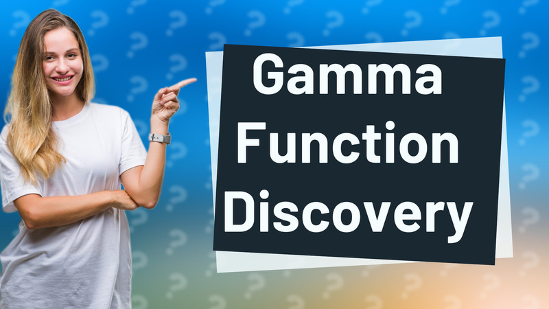 Gamma Function Discovery
