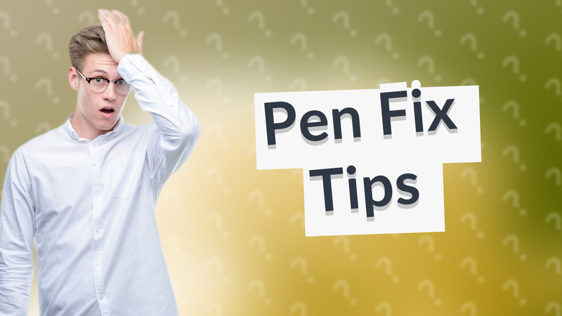 Pen Fix Tips