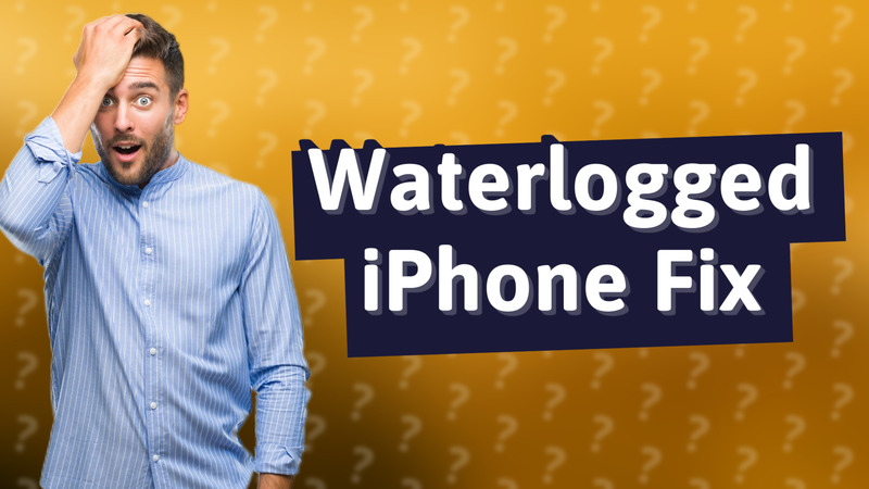 Waterlogged iPhone Fix