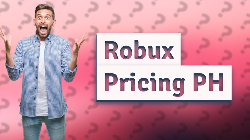 Robux Pricing PH
