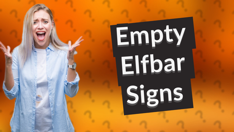 Empty Elfbar Signs