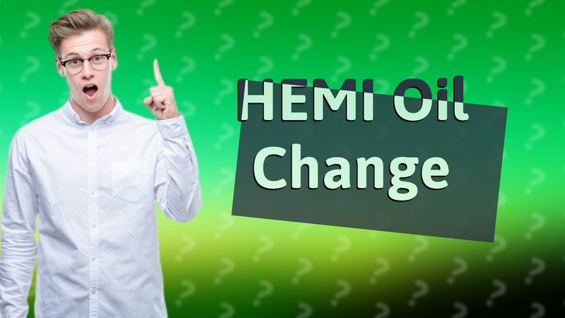 HEMI Oil Change