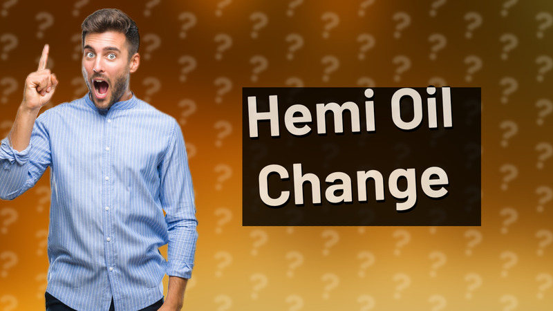 Hemi Oil Change