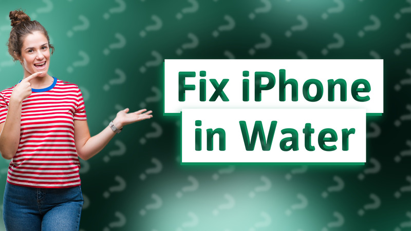 Fix iPhone in Water