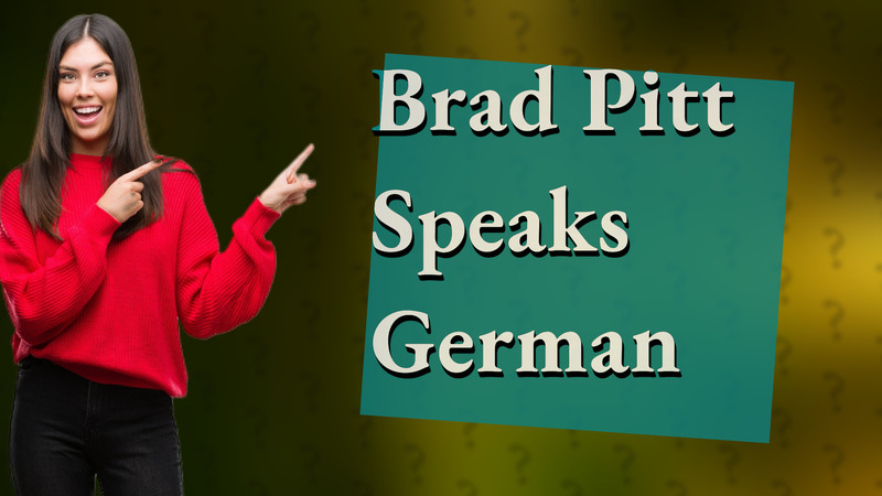Brad Pitt Speaks German