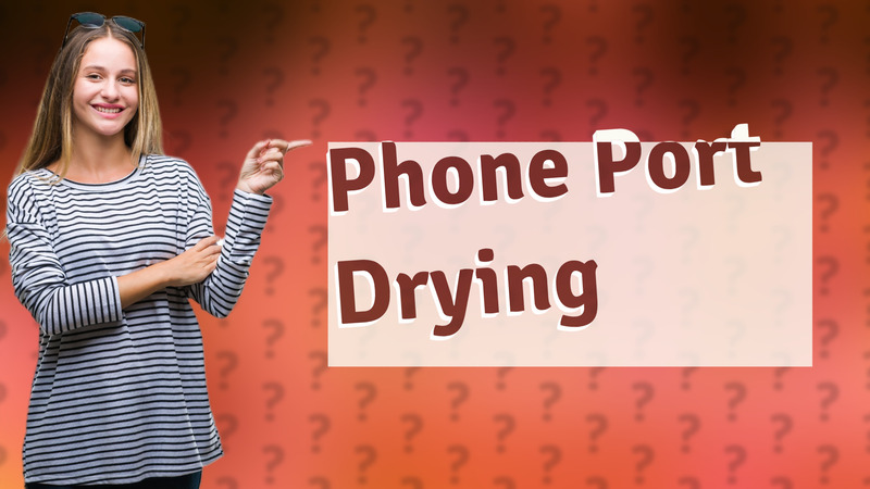 Phone Port Drying