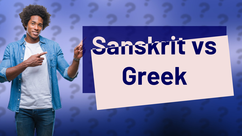 Sanskrit vs Greek