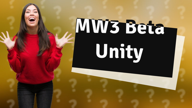 MW3 Beta Unity
