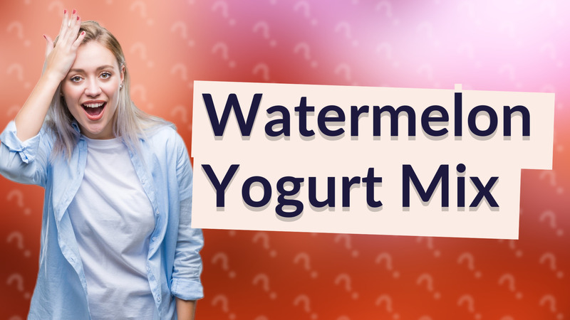 Watermelon Yogurt Mix