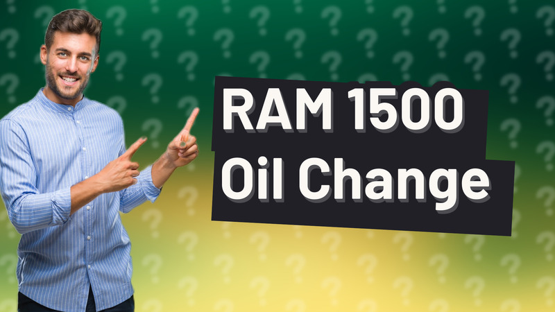 RAM 1500 Oil Change