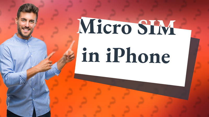 Micro SIM in iPhone