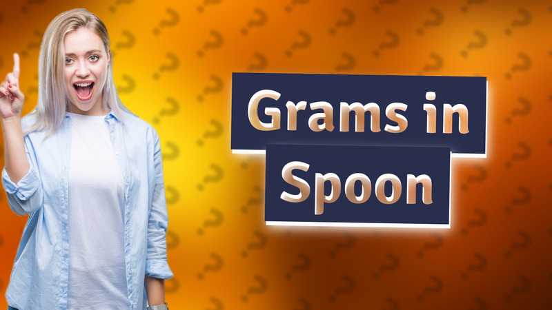 Grams in Spoon