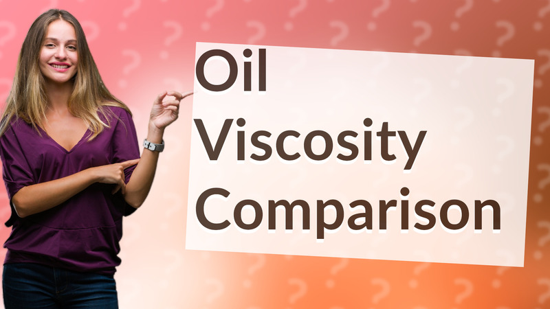 Oil Viscosity Comparison