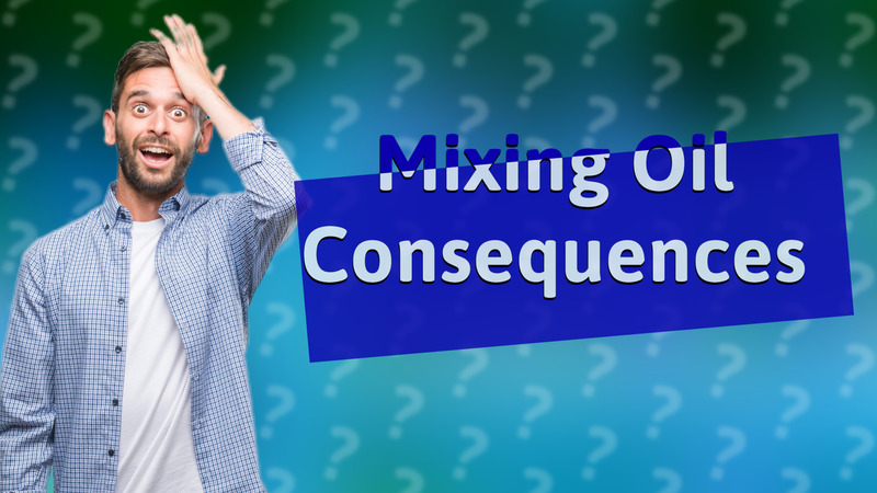 Mixing Oil Consequences