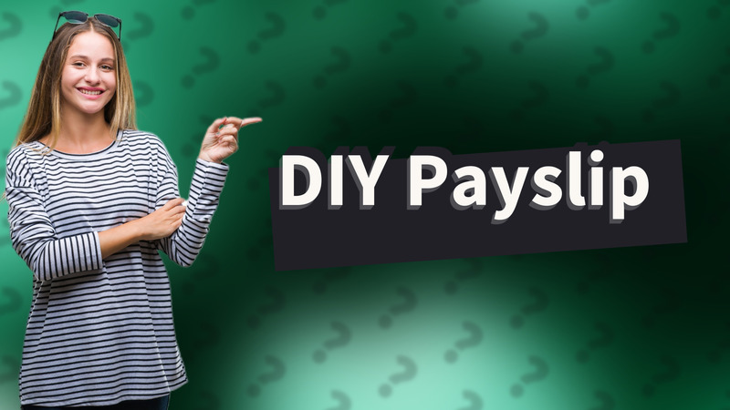 DIY Payslip