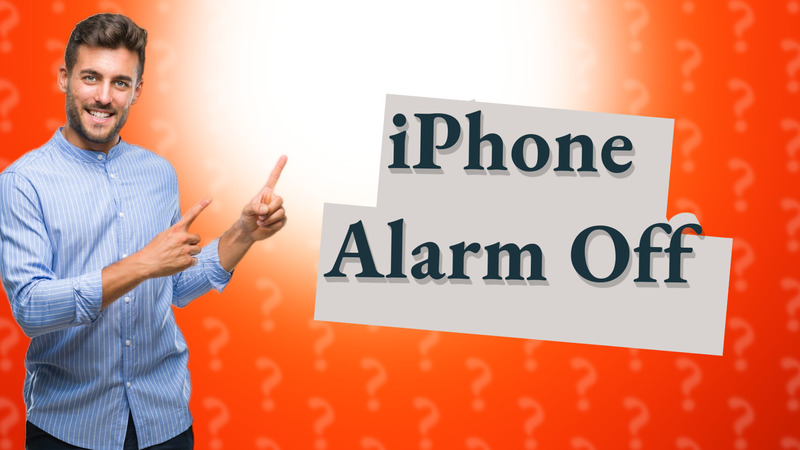 iPhone Alarm Off