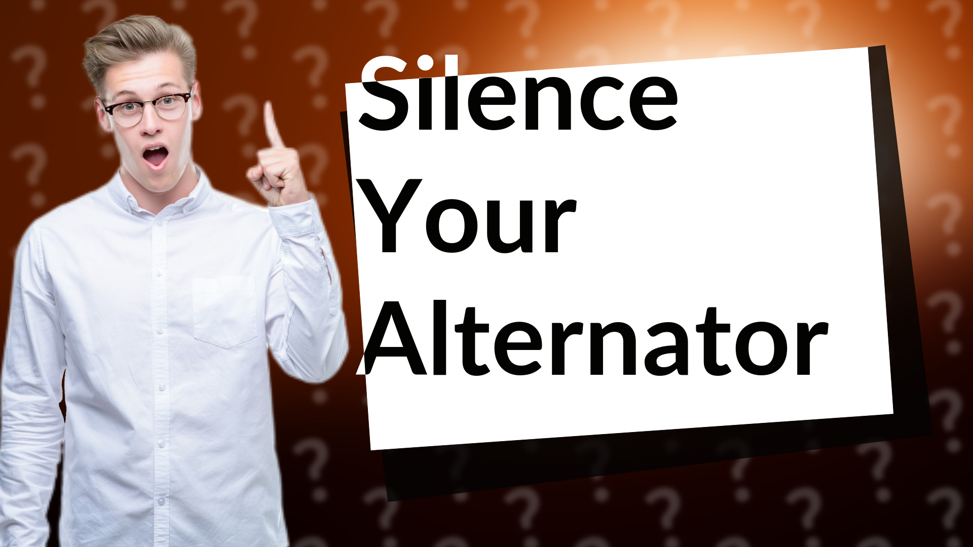 Silence Your Alternator