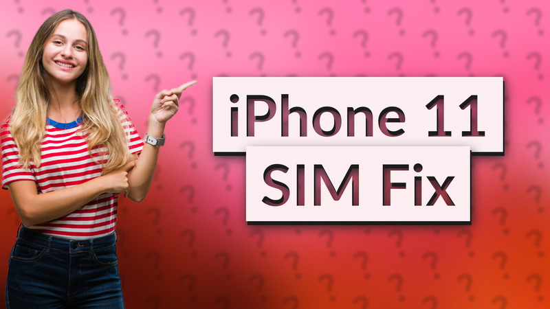 iPhone 11 SIM Fix