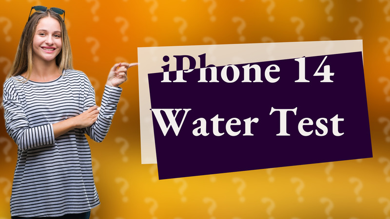 iPhone 14 Water Test