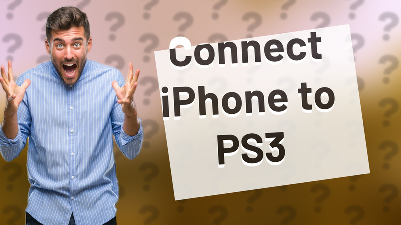 Connect iPhone to PS3