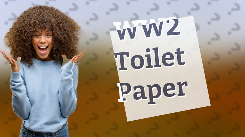 WW2 Toilet Paper
