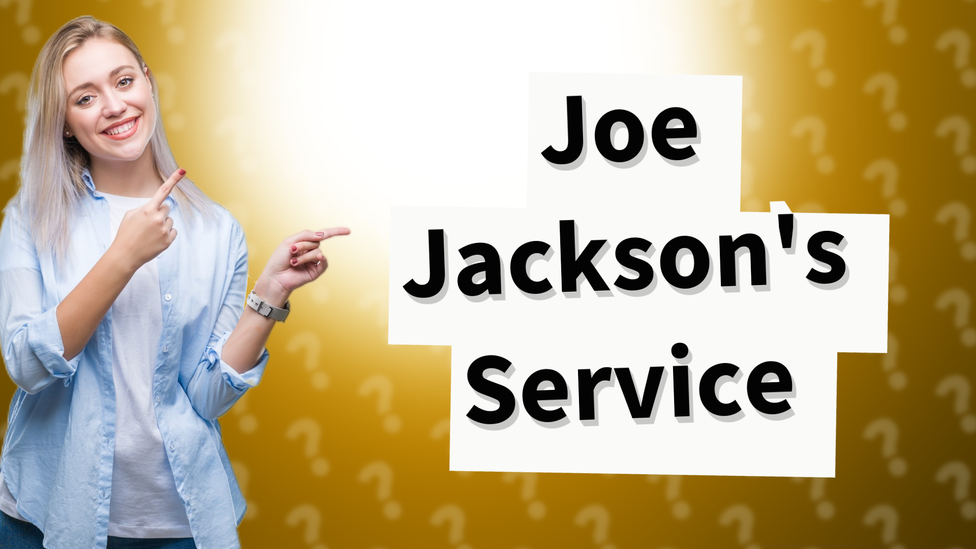 Joe Jackson's Service