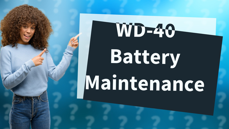 WD-40 Battery Maintenance
