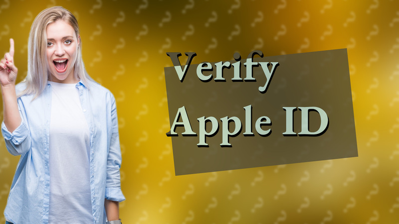 Verify Apple ID