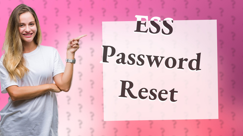 ESS Password Reset