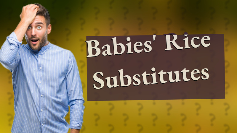 Babies' Rice Substitutes