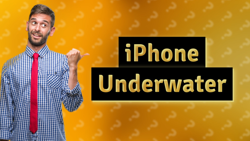 iPhone Underwater