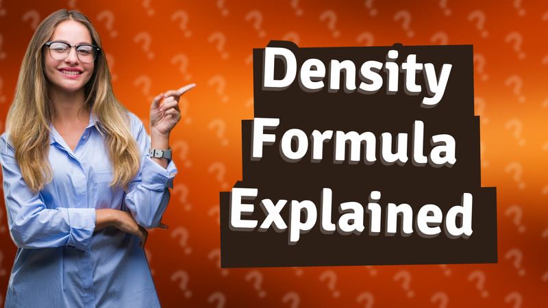 Density Formula Explained