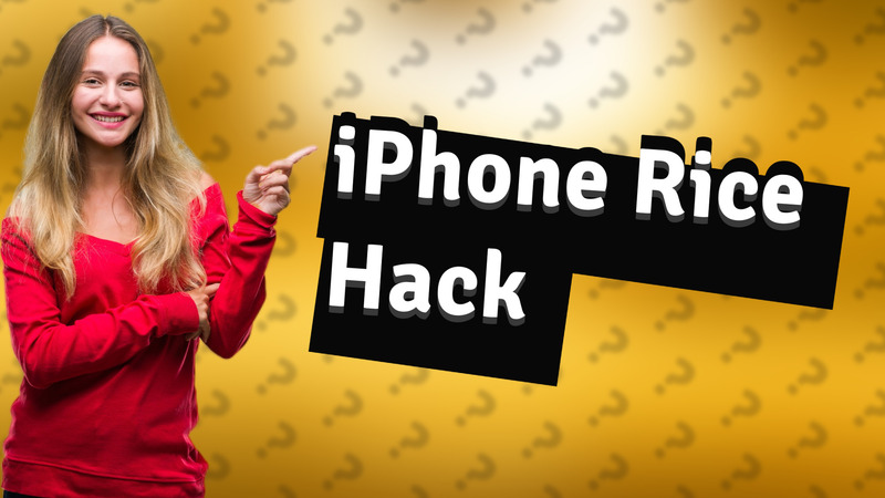 iPhone Rice Hack