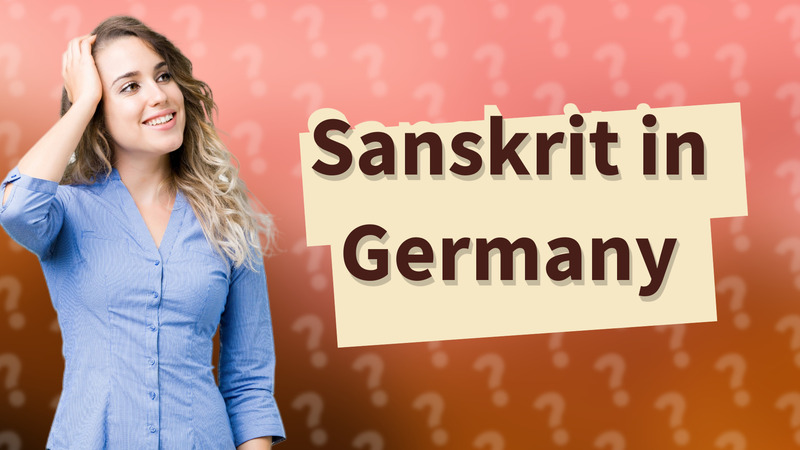 Sanskrit in Germany