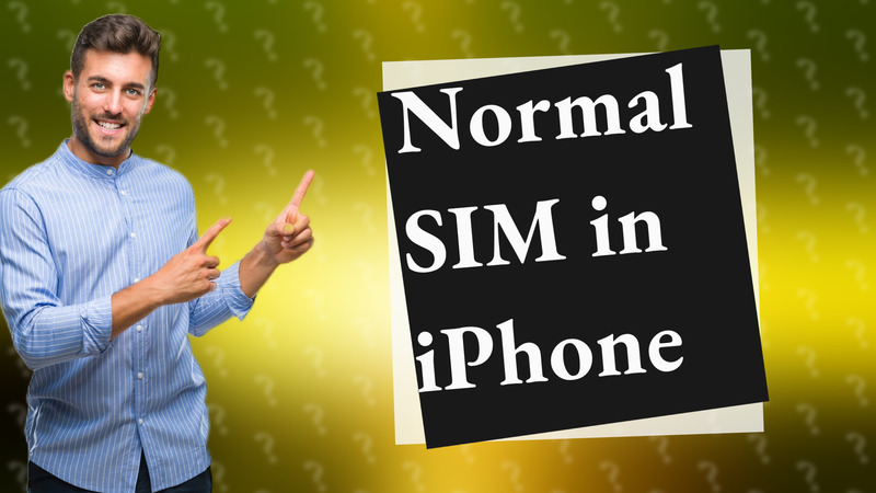 Normal SIM in iPhone