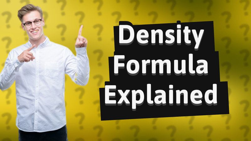 Density Formula Explained