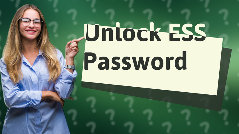 Unlock ESS Password