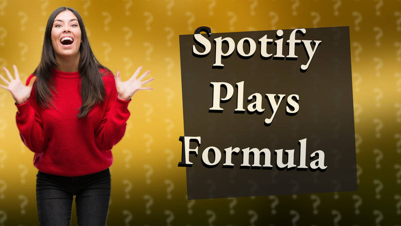 Spotify Plays Formula