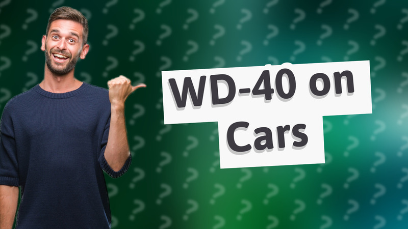 WD-40 on Cars