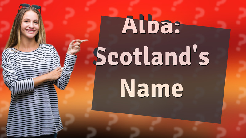 Alba: Scotland's Name