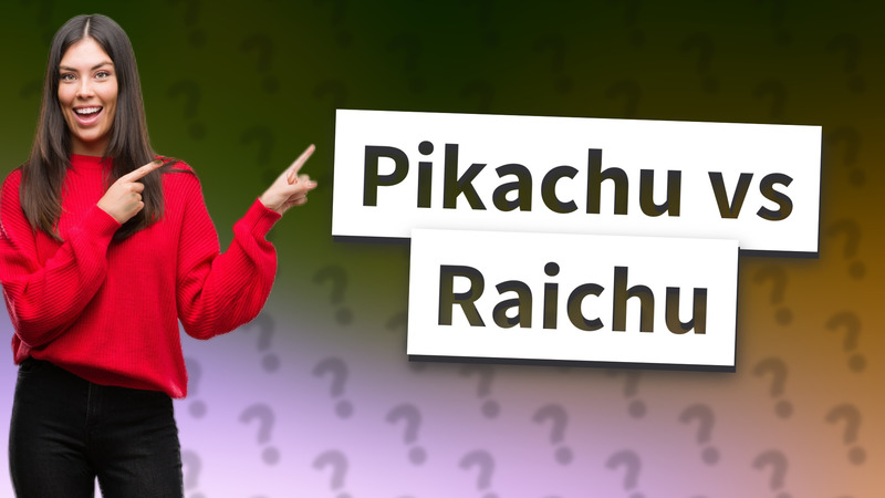 Pikachu vs Raichu