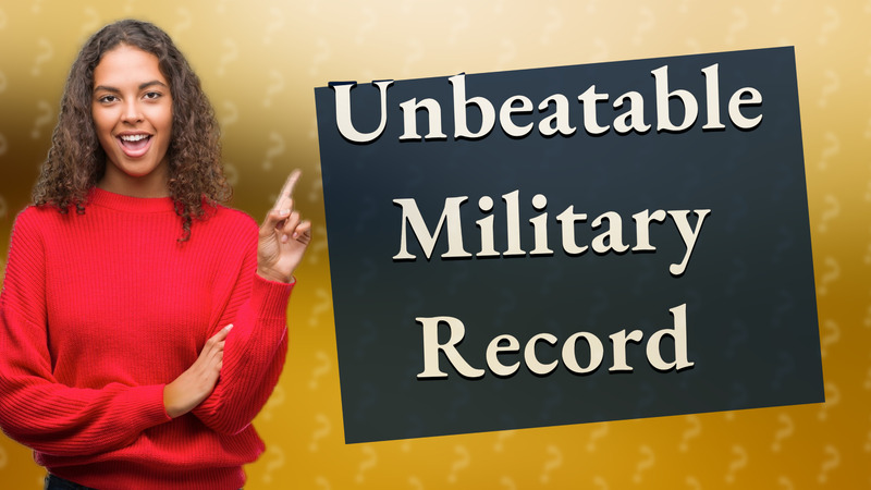 Unbeatable Military Record