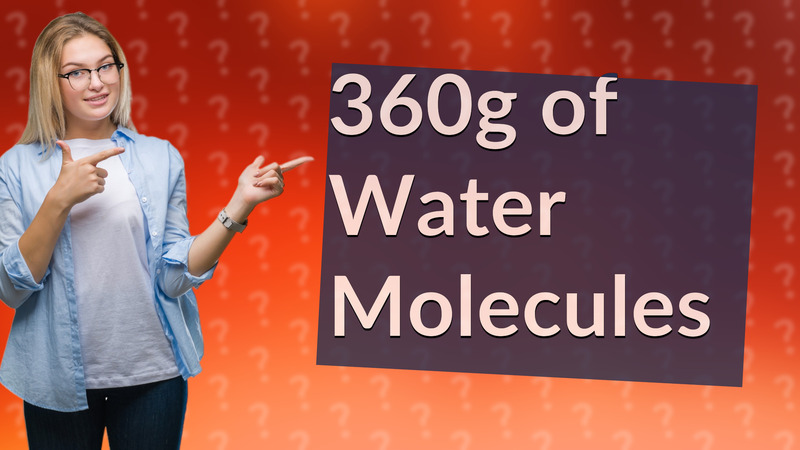 360g of Water Molecules